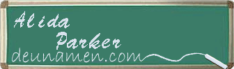 Alida Parker Visitenkarte